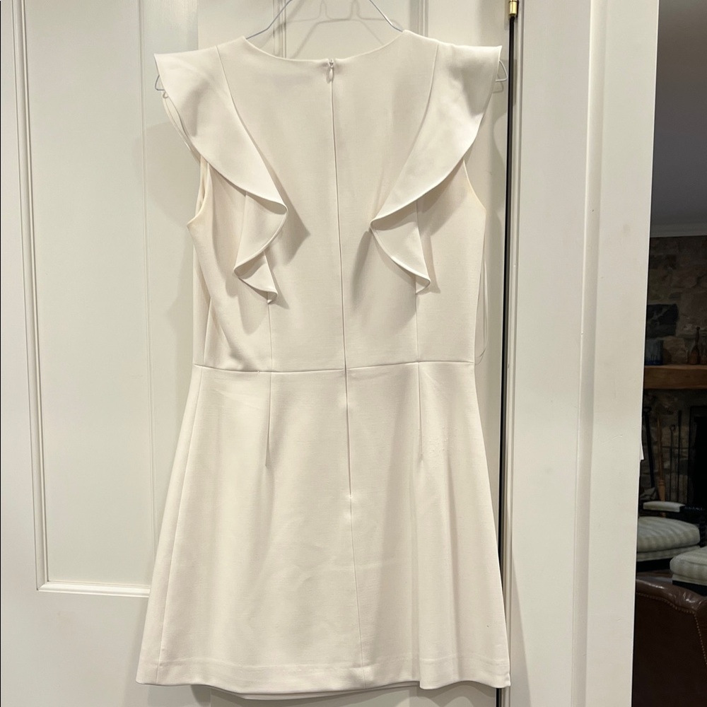 French Connection white Ruffle Mini Dress - Picture 3 of 3